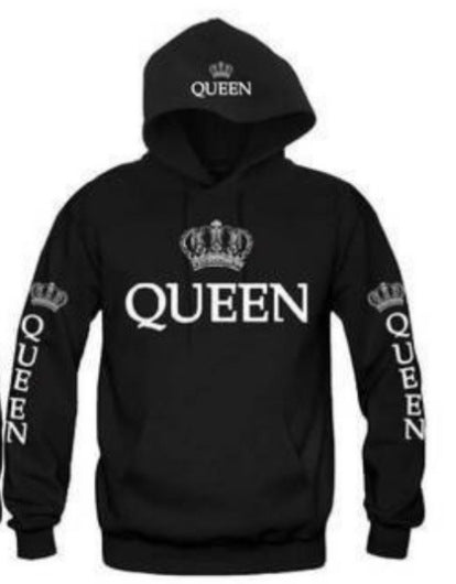 Blue King & Queen Hoodies