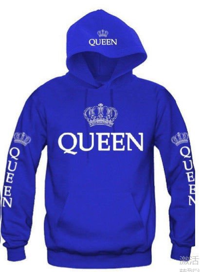 Blue King & Queen Hoodies