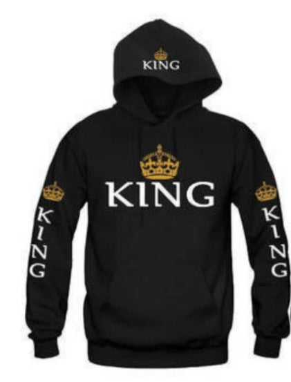 Blue King & Queen Hoodies